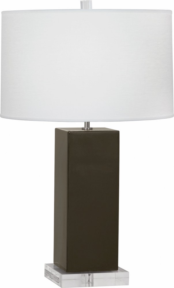 Robert Abbey Lighting-TE995-Harvey 1-Light Table Lamp 6.25 Inches Wide and 33 Inches Tall Brown Tea  Harvey 1-Light Table Lamp 6.25 Inches Wide and 33 Inches Tall