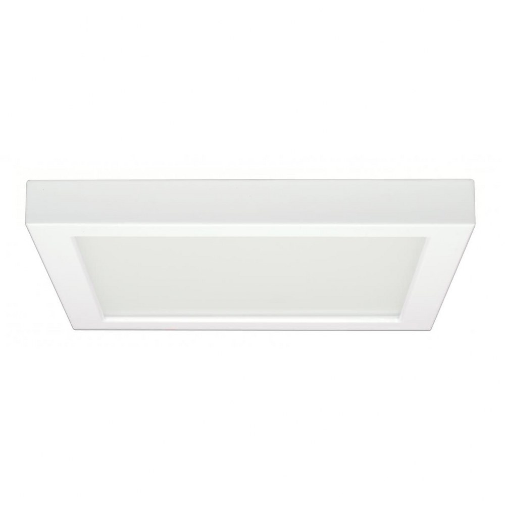 Satco-S21517-Blink - 9 Inch 18.5W 1 LED Square Flush Mount Color Temperature: 4000K  White Finish with White Glass