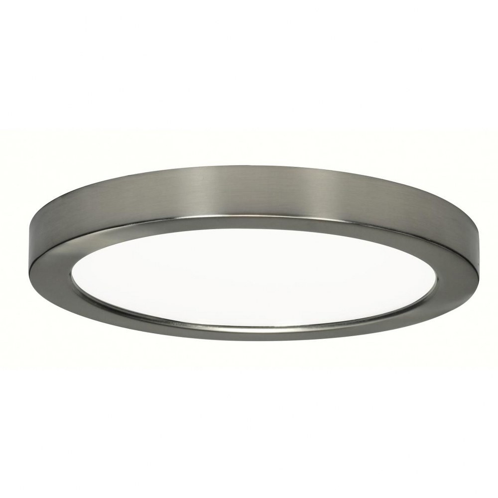 Satco-S21522-Blink - 9 Inch 18.5W 1 LED Round Flush Mount Color Temperature: 5000K  Bronze Finish with White Glass