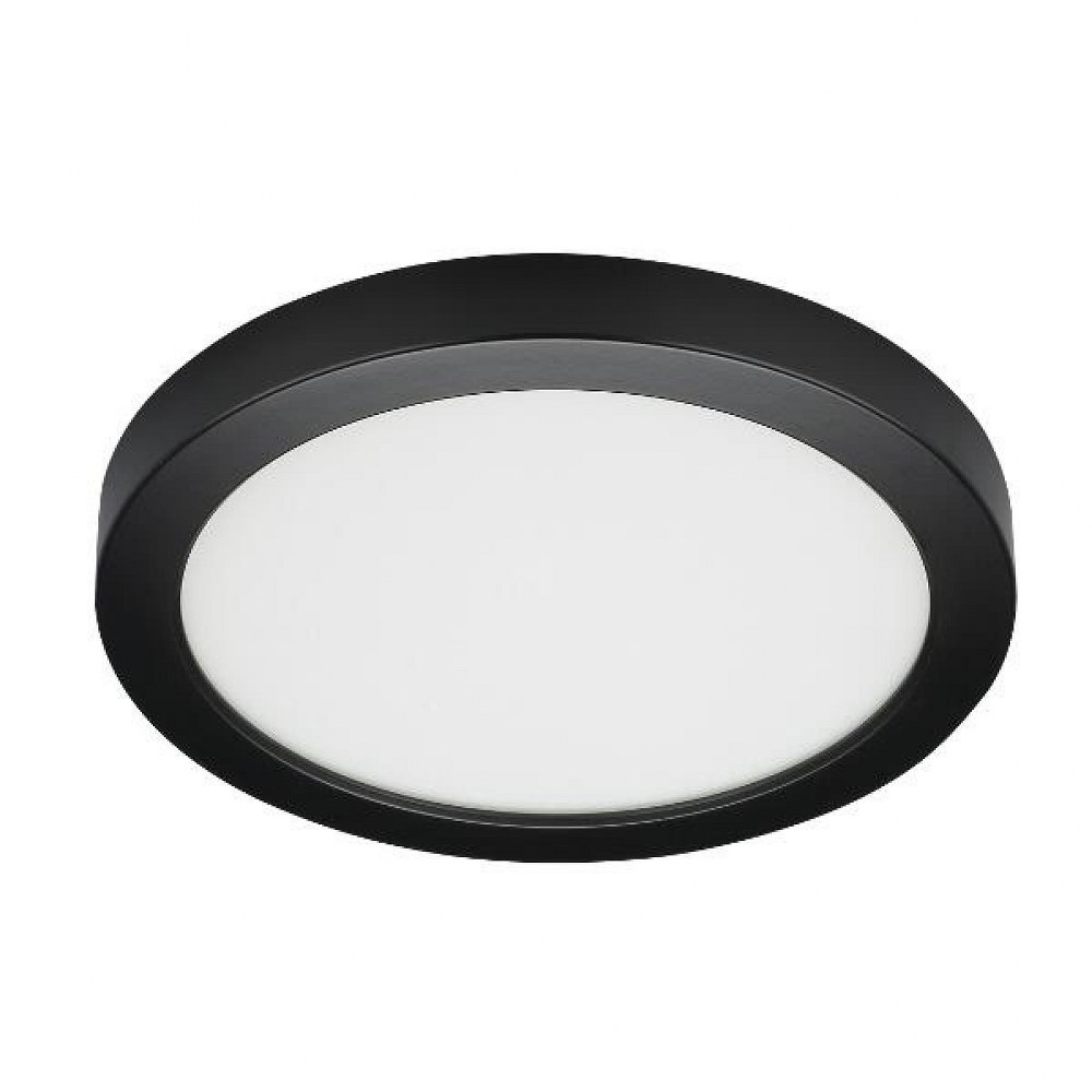Satco-S21530-Blink - 9 Inch 18.5W 1 LED Round Flush Mount Color Temperature: 3000K  Bronze Finish with White Glass