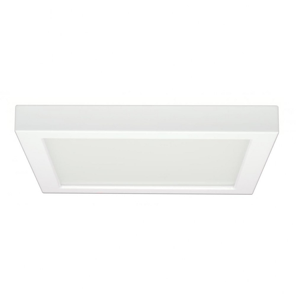 Satco-S29343-Blink - 9 Inch 18.5W 1 LED Square Flush Mount Color Temperature: 3000K  White Finish with White Glass