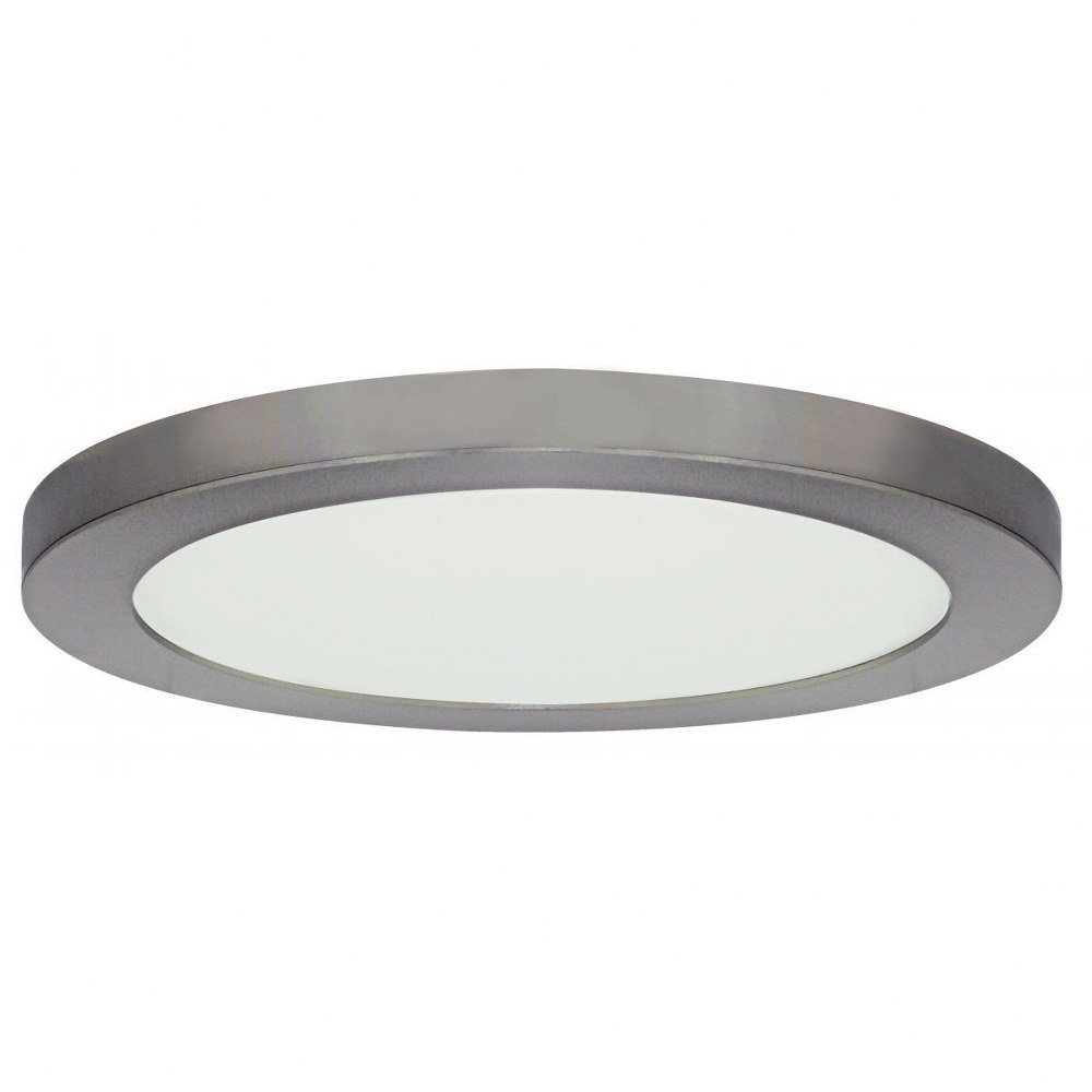 Satco-S29651-Blink - 13 Inch 25W LED Round Flush Mount Color Temperature: 3000K  Brushed Nickel Finish