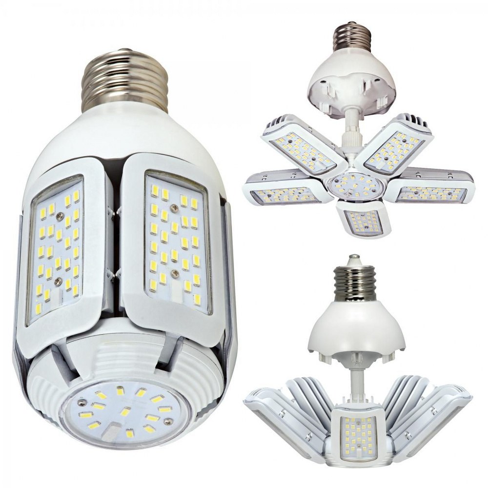 Satco-S29768-Hi-Pro - 6.38 Inch 30W LED HID Medium Base Replacement Lamp Color Temperature: 2700K  White Finish