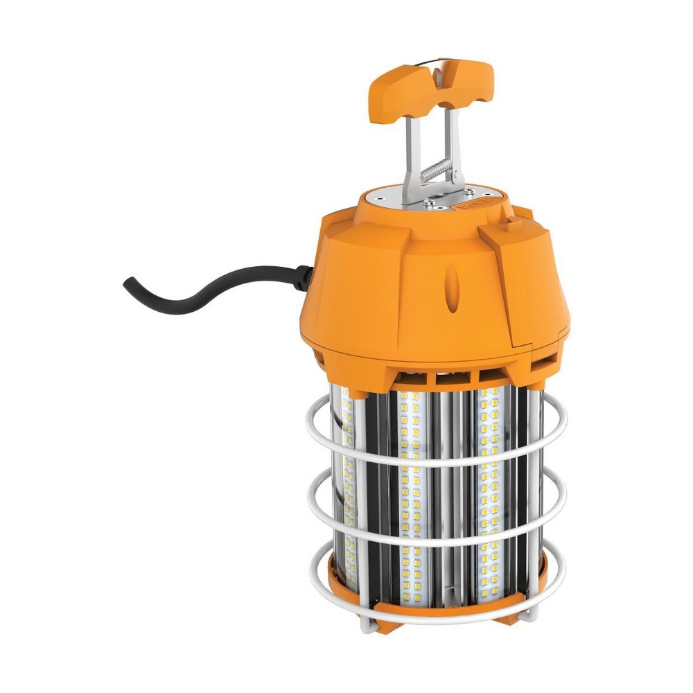 Satco-S38946-10.9 Inch 100W LED Hi-Lumen Temporary Hi-Bay Caged Replacement Lamp   Orange Finish