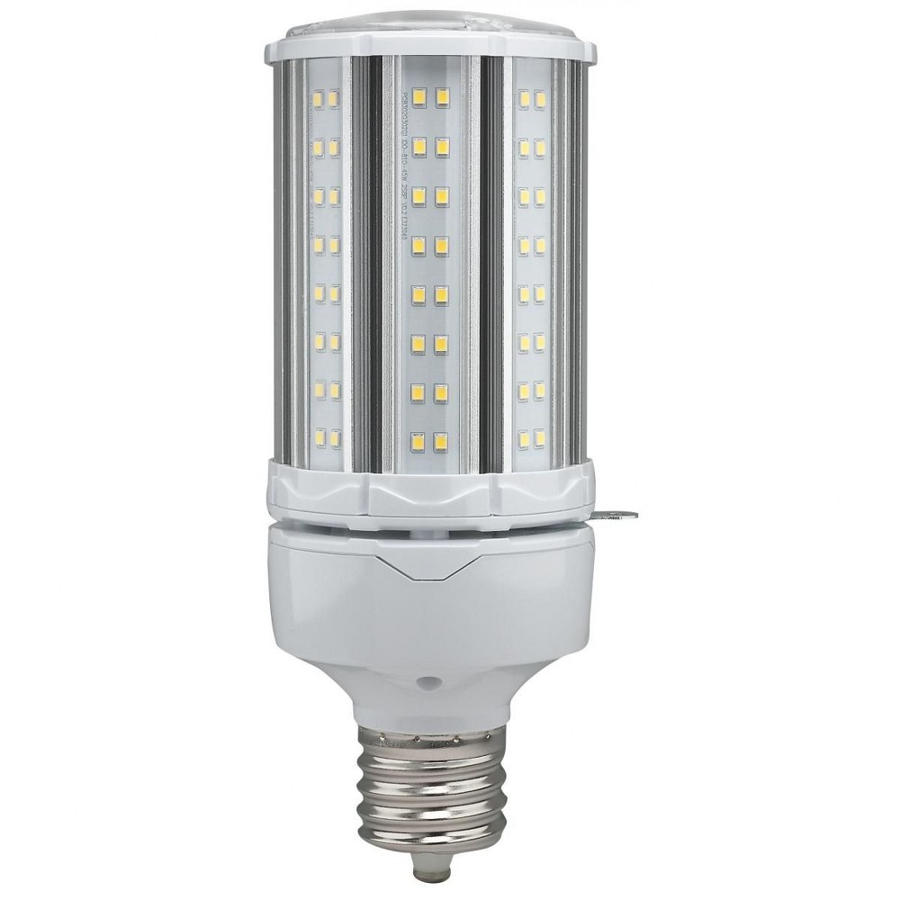 Satco-S39393-Hi-Pro - 8.81 Inch 45W LED HID Mogul extended Base Replacement Lamp Color Temperature: 5000K  White Finish