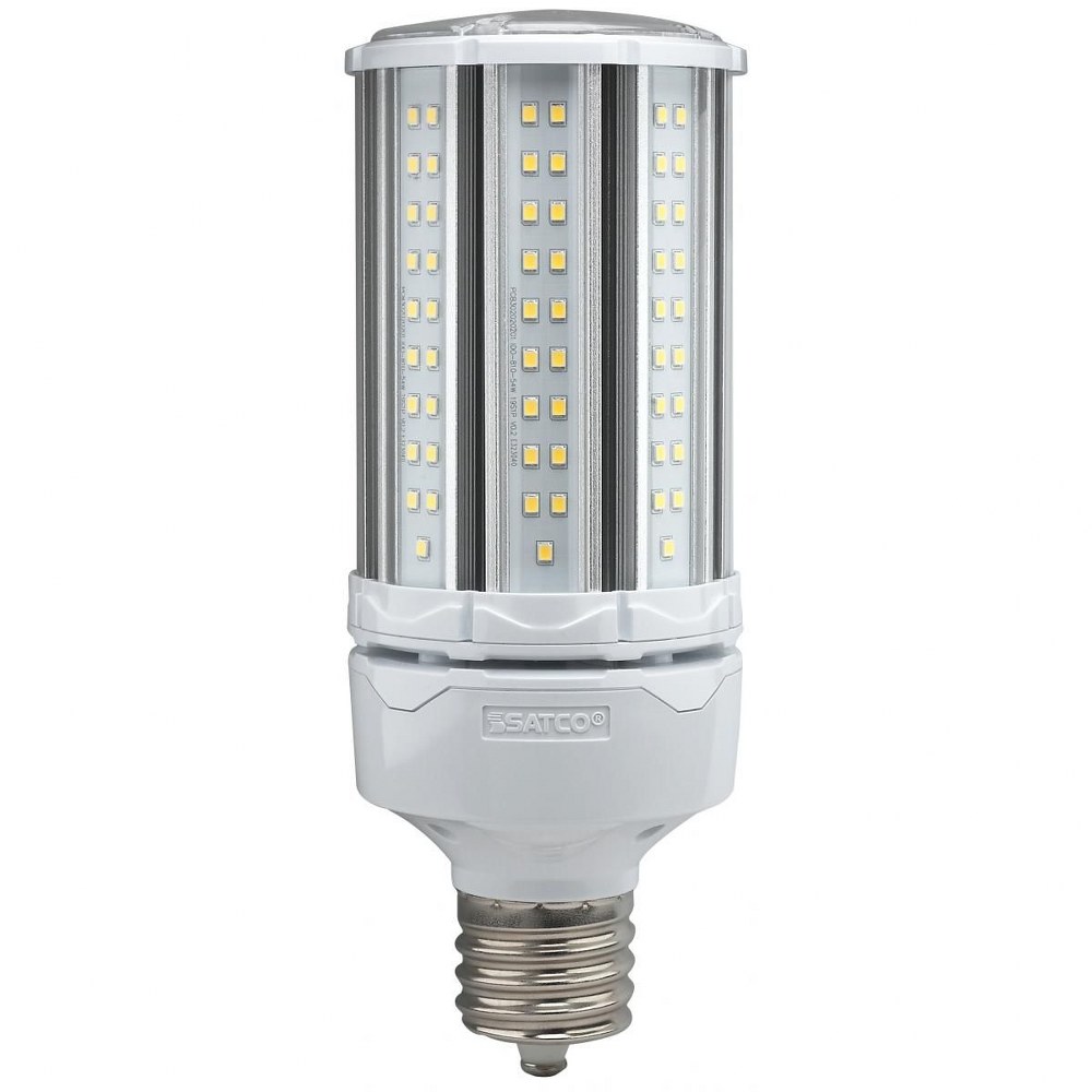 Satco-S39394-Hi-Pro - 9.03 Inch 54W LED HID Mogul extended Base Replacement Lamp Color Temperature: 5000K  White Finish