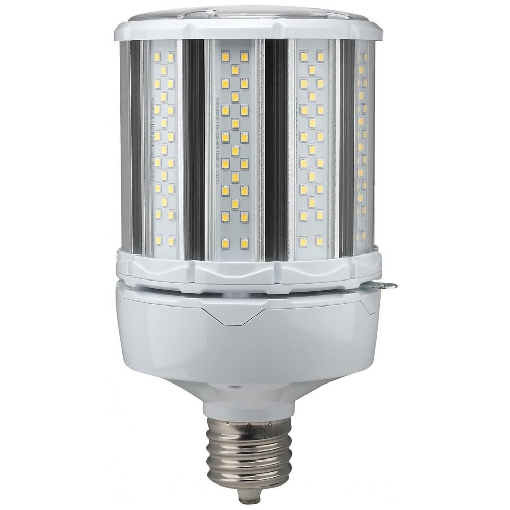 Satco-S39395-Hi-Pro - 8.78 Inch 80W LED HID Mogul extended Base Replacement Lamp Color Temperature: 5000K  White Finish