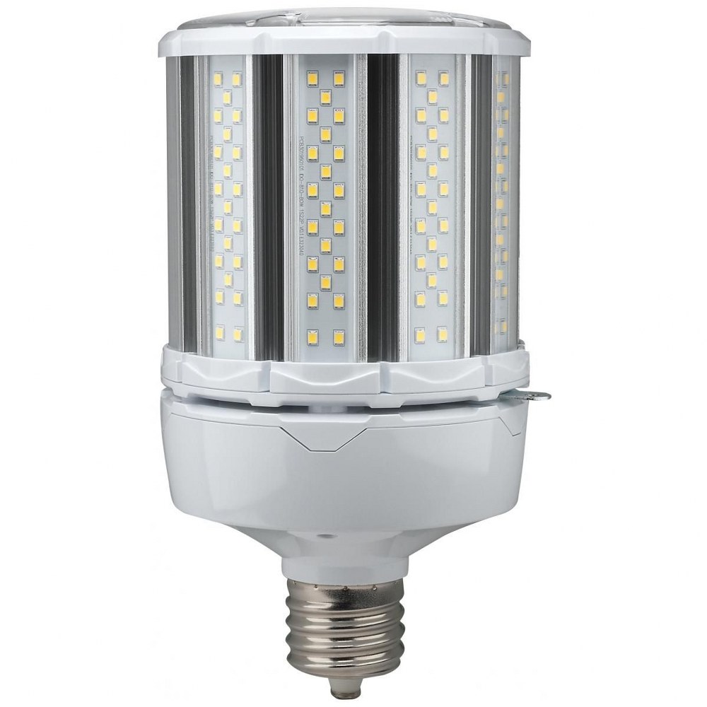 Satco-S39675-Hi-Pro - 8.78 Inch 80W LED HID Mogul extended Base Replacement Lamp Color Temperature: 4000K  White Finish