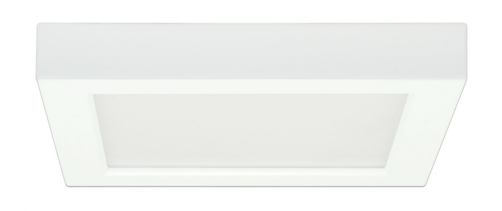 Satco-S9685-Blink - 7 Inch 13.5W LED Square Flush Mount Color Temperature: 3000K  White Finish