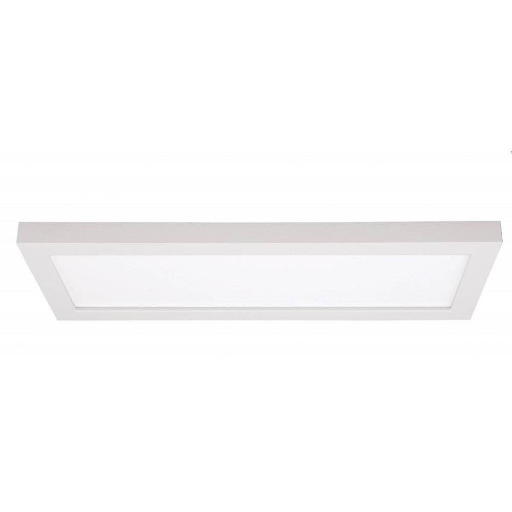 Satco-S9368-Blink - 18 x 5 Inch 16W 1 LED Rectanlge Flush Mount   White Finish with Frosted White Glass