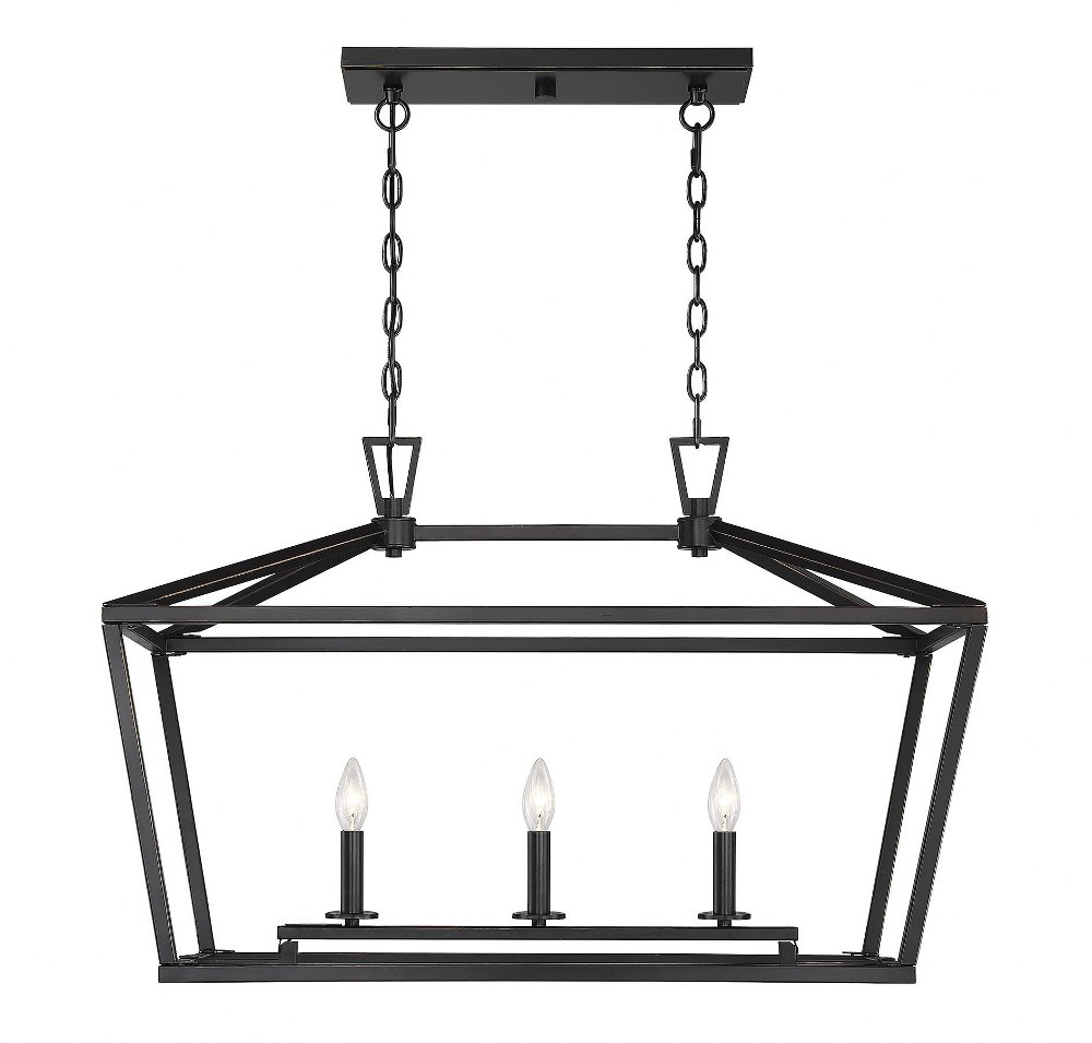 2893931 Savoy House-1-323-3-44-3 Light Linear Chandelier-T sku 2893931