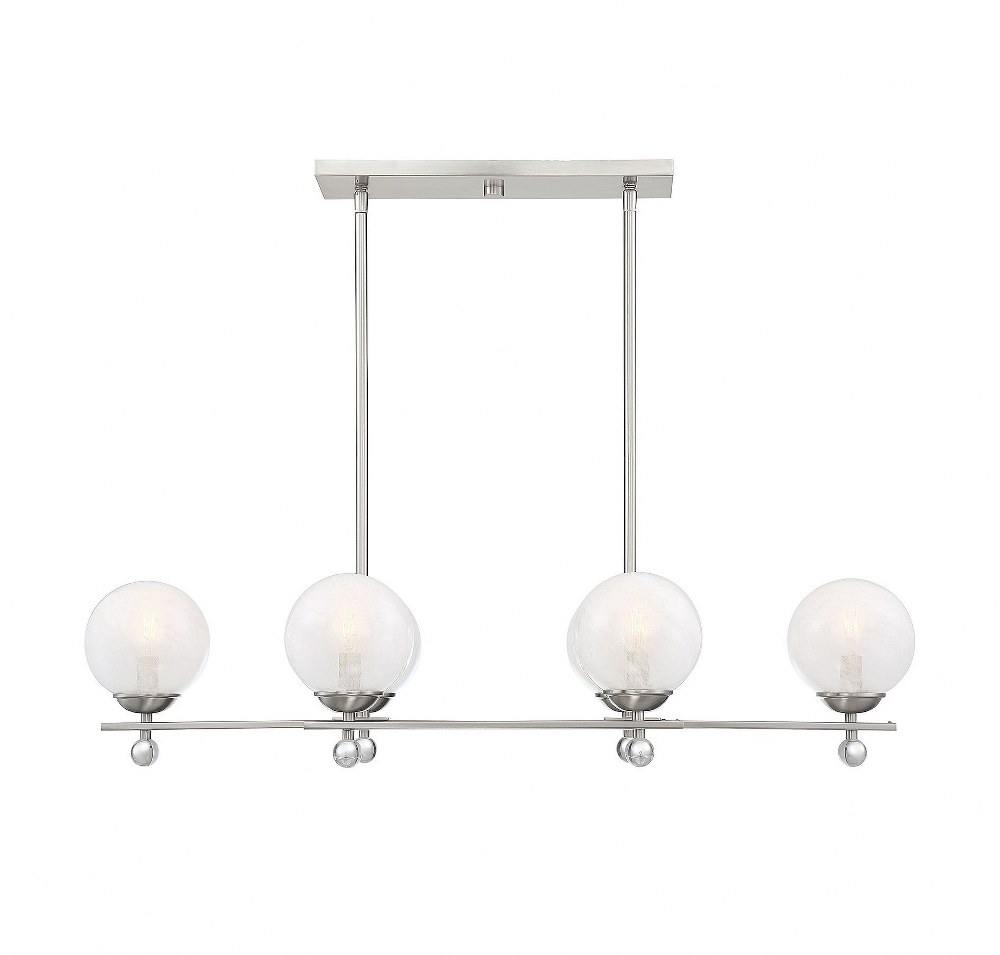 Savoy House - 1-4503-6 - 6 Light Linear Chandelier-Mid-Century Modern ...