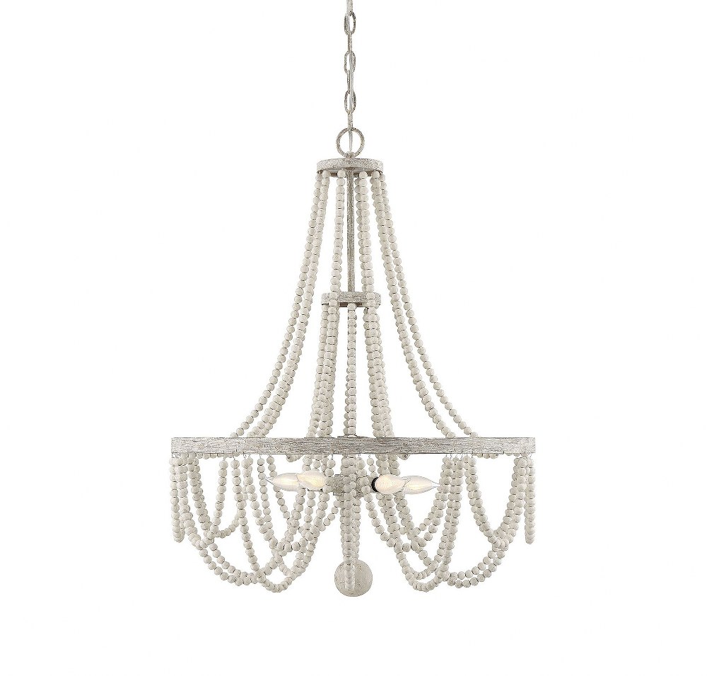 Savoy House-1-9995-5-99-5 Light Chandelier-Shabby Chic Style with Farmhouse and Rustic Inspirations-30 inches tall by 24 inches wide   5 Light Chandelier-Shabby Chic Style with Farmhouse and Rustic In