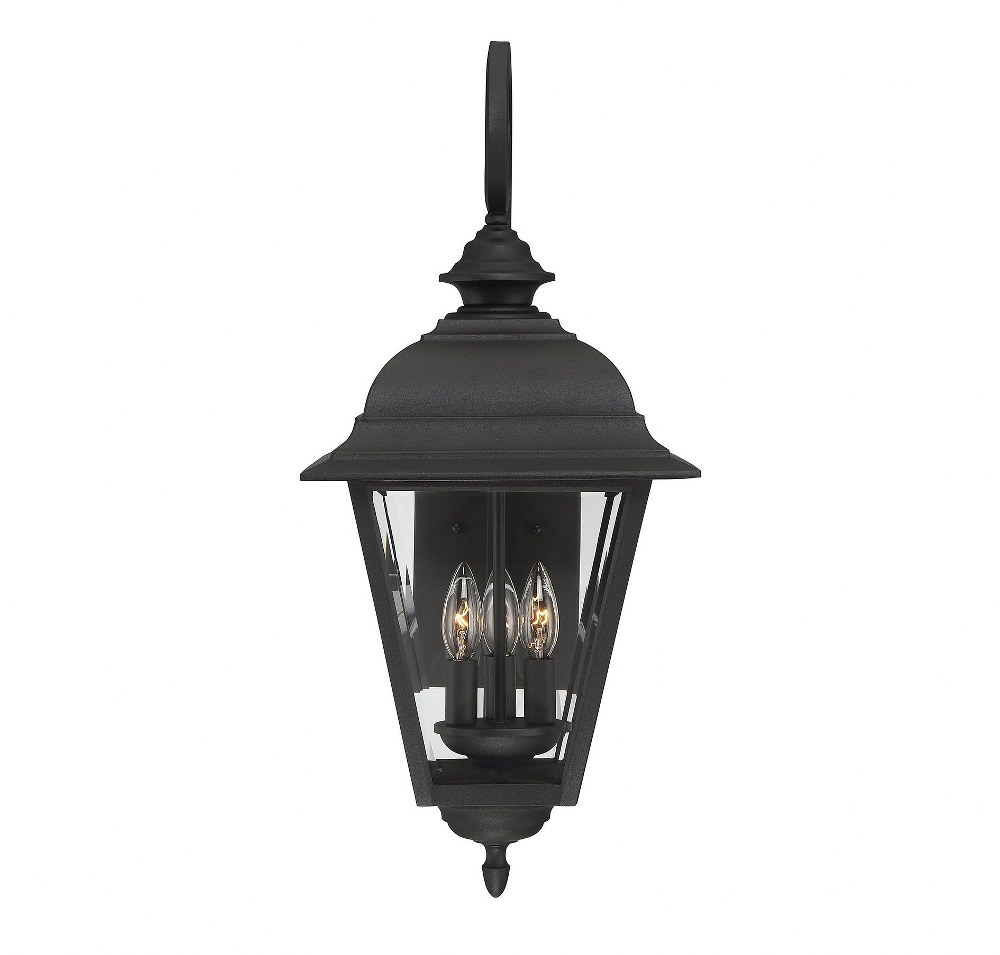 Savoy House - 5-1602-BK - 3 Light Outdoor Wall Lantern-Traditional ...