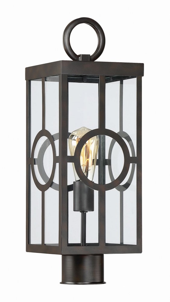 Savoy House-5-505-13-1 Light Outdoor Wall Lantern-Transitional Style with Contemporary and Modern Farmhouse Inspirations-19.75 inches tall by 6.5 inches wide   English Bronze Finish with Clear Glass