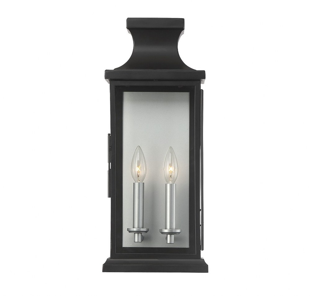 1006066 Savoy House-5-5911-BK-2 Light Outdoor Wall Lantern sku 1006066