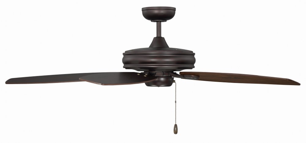 Savoy House-52-5095-5RV-13-5 Blade Ceiling Fan-Transitional Style with Traditional Inspirations-8.6 inches tall by 52 inches wide English Bronze  White Finish with White/Gray Weathered Oak Blade Finis