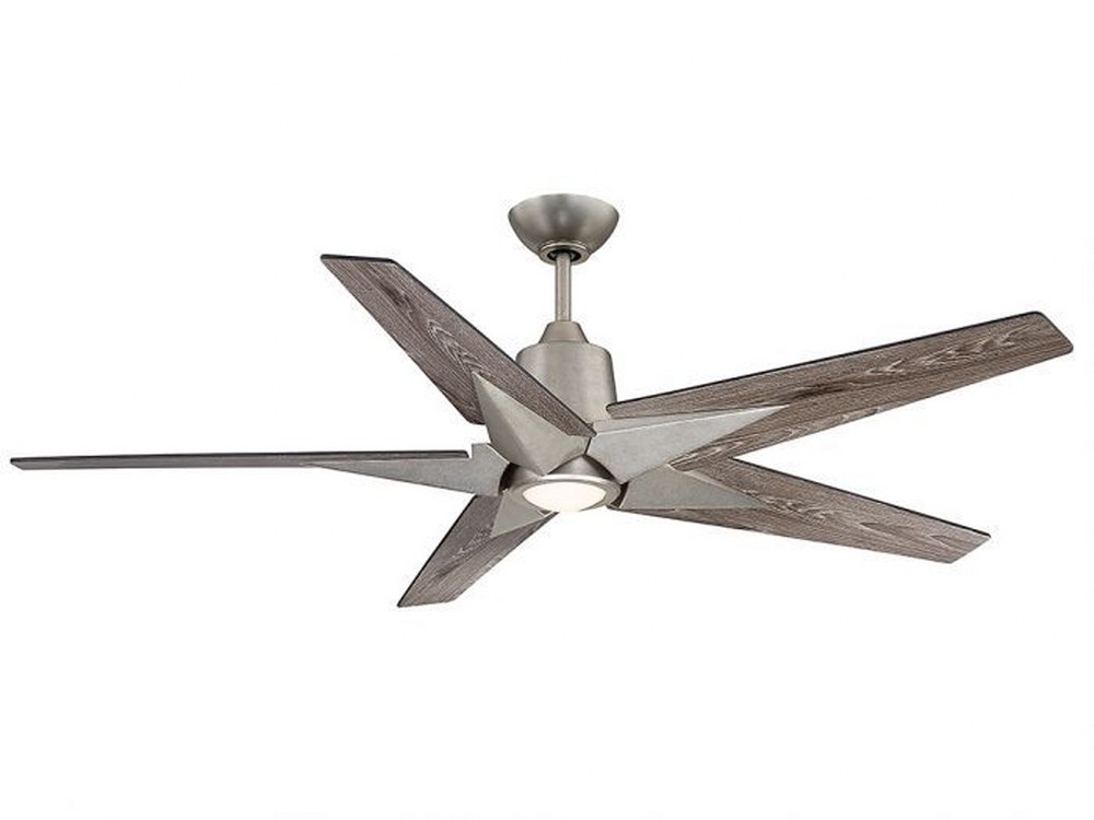 Savoy House-56-5075-5GWO-130-5 Blade Ceiling Fan with Light Kit-Transitional Style with Eclectic and Contemporary Inspirations-10.44 inches tall by 56 inches wide   5 Blade Ceiling Fan with Light Kit-