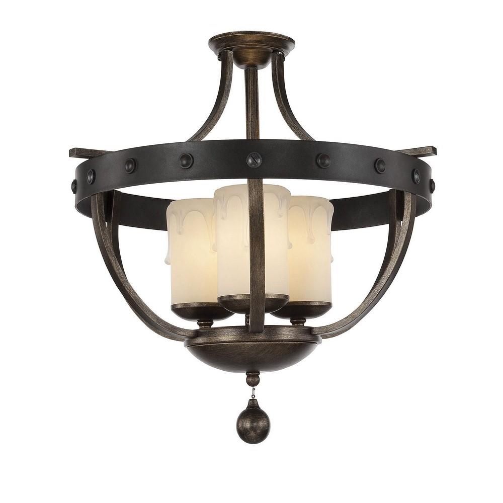 Savoy House 6 9545 3 196 Alsace Three Light Semi Flush Mount