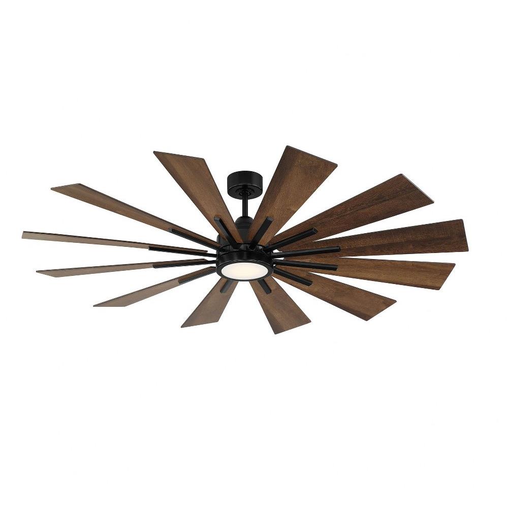 Savoy House 60 760 12 12 Blade Ceiling Fan With Light Kit Farmhouse Style With Contemporary And Rustic Inspirations 808 Inches Tall By 60 Inches Wide