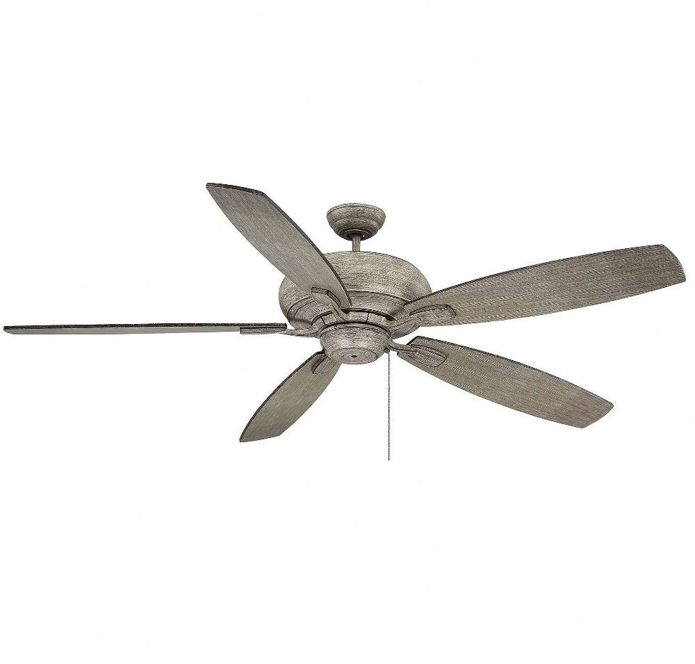 Savoy House-68-227-545-45-5 Blade Ceiling Fan-Transitional Style with Traditional Inspirations-10.33 inches tall by 68 inches wide   Aged Wood Finish with Aged Wood Blade Finish