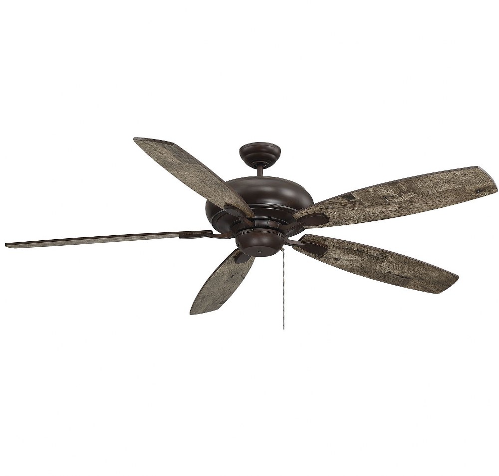 Savoy House-68-227-5RV-129-5 Blade Ceiling Fan-Transitional Style with Traditional Inspirations-10.33 inches tall by 68 inches wide   Espresso Finish with Walnut/Distressed Walnut Blade Finish