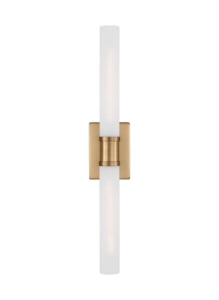 Sea Gull Lighting-4665002-848-Keaton - 2 Light Large Bath Vanity In Modern Style-30 Inches Tall and 5 Inches Wide Satin Brass Incandescent