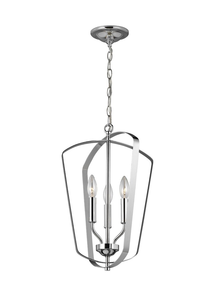 Sea Gull Lighting-5134903-05-Romee - 3 Light Small Hall Foyer Chrome Incandescent Chrome Finish