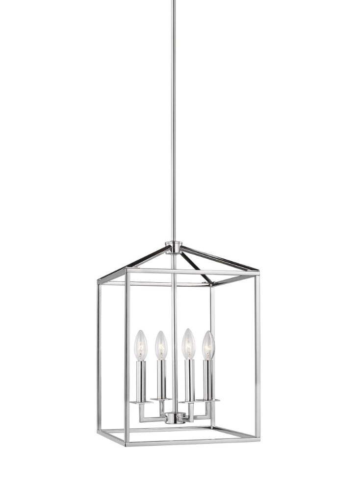 Sea Gull Lighting-5215004EN-05-Perryton - 4 Light Small Hall Foyer in Transitional Style - 12.25 inches wide by 18.5 inches high Chrome LED Heirloom Bronze Finish