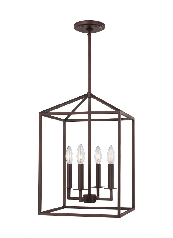 Sea Gull Lighting-5215004EN-710-Perryton - 4 Light Small Hall Foyer in Transitional Style - 12.25 inches wide by 18.5 inches high Bronze LED Heirloom Bronze Finish