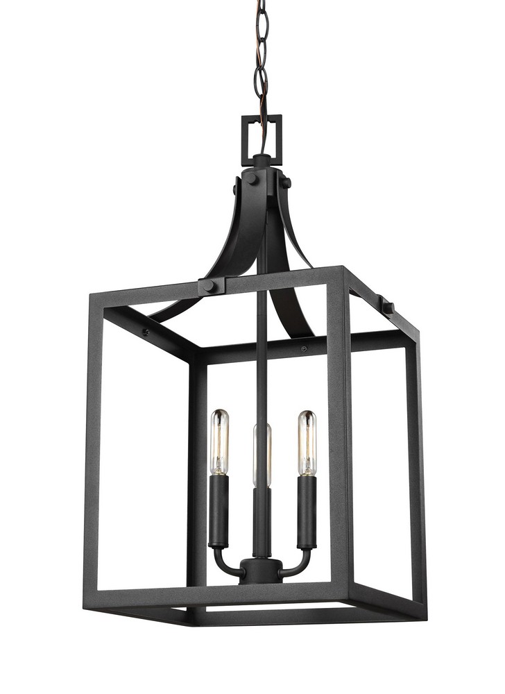 Sea Gull Lighting-5240603-12-Labette - 60W Three Light Medium Foyer in Traditional Style - 12 inches wide by 23.5 inches high Black Incandescent Heirloom Bronze Finish