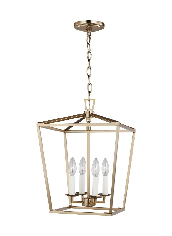 Sea Gull Lighting-5292604-848-Dianna - 4 Light Small Pendant - 12.5 inches wide by 18 inches high   Satin Brass Finish