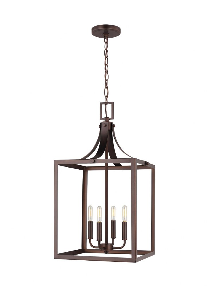 Sea Gull Lighting-5340604-710-Labette - 4 Light Large Hall Foyer in Traditional Style - 14 inches wide by 27.25 inches high Incandescent Lamping  Bronze Finish