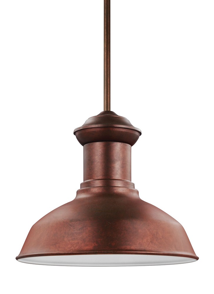 Sea Gull Lighting-6247701-44-Fredricksburg - One Light Outdoor Pendant in Traditional Style - 13.25 inches wide by 11.31 inches high Weathered Copper Incandescent Weathered Copper Finish