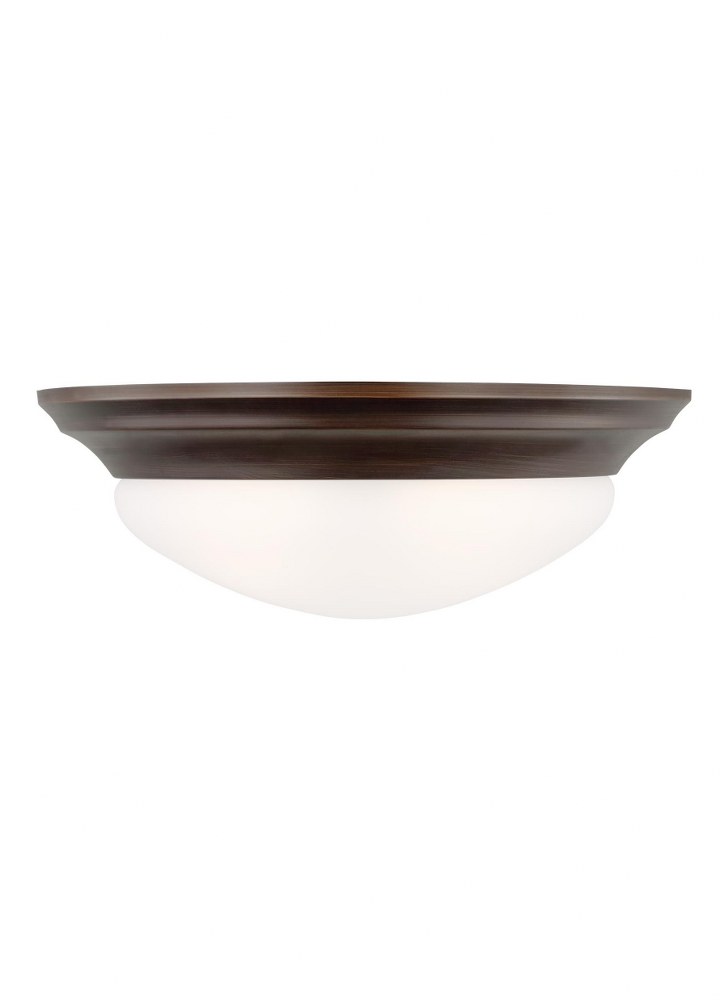 Sea Gull Lighting-75435-710-Nash - Two Light Flush Mount Bronze Incandescent Nash - Two Light Flush Mount