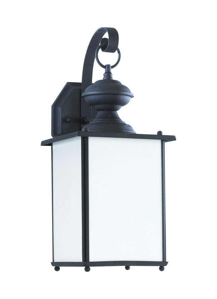 Sea Gull Lighting-84158D-12-One Light Outdoor Wall Mount Black Incandescent Antique Bronze Finish with Clear Beveled Glass