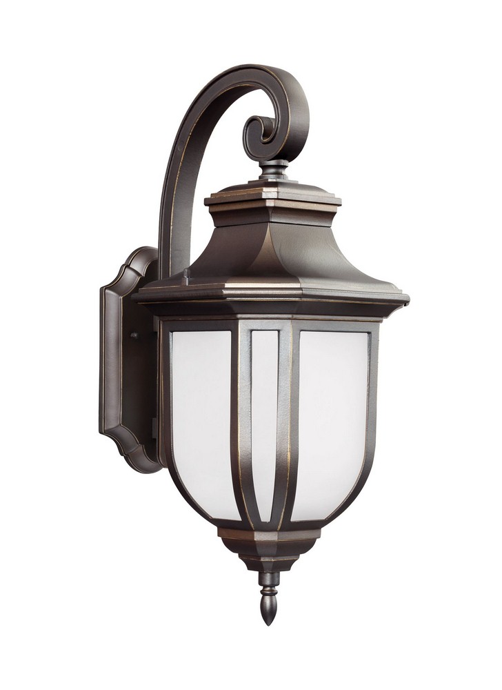 Sea Gull Lighting-8736301-71-Childress - One Light Large Outdoor Wall Lantern in Traditional Style - 9 inches wide by 21.25 inches high Antique Bronze Incandescent Antique Bronze Finish with Satin Etc