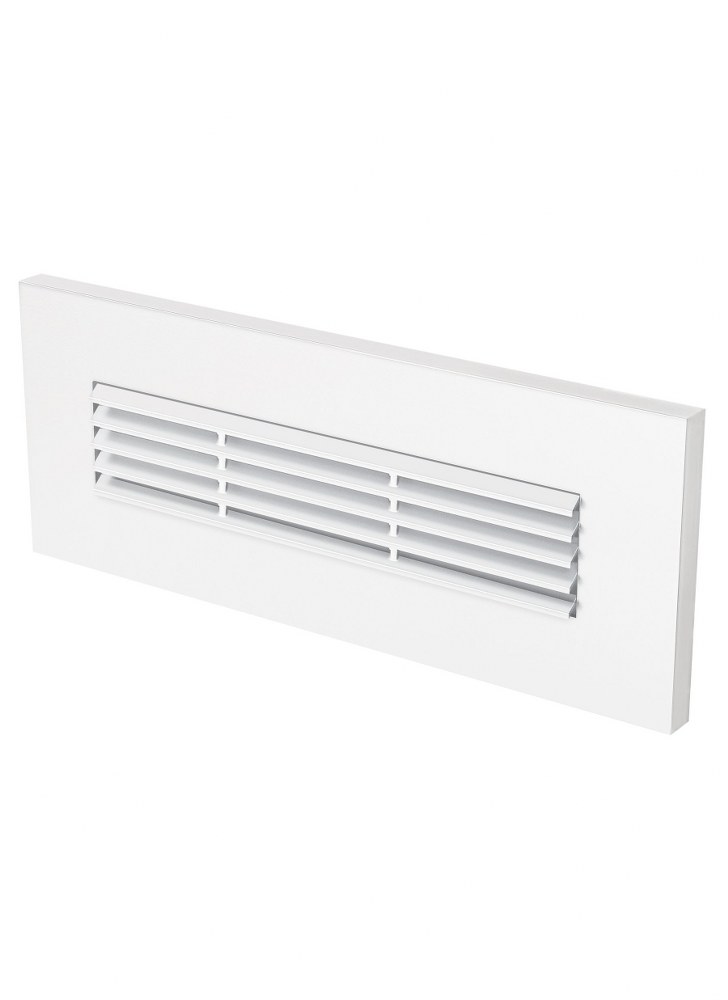 Sea Gull Lighting-94401S-15-Louver - 8.5 inch 8.6W 1 LED Brick Light White  Satin Nickel Finish