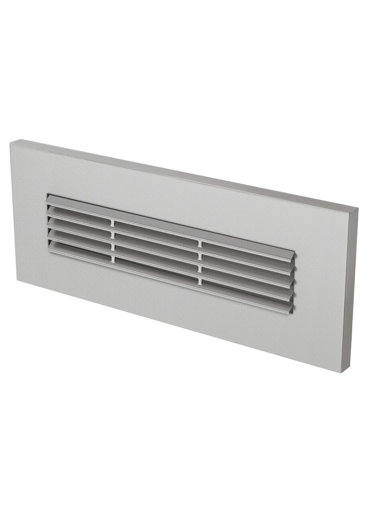 Sea Gull Lighting-94481S-849-Louver - 8.6W 1 LED Turtle Brick Light in Transitional Style - inches wide by 3.31 inches high Satin Nickel  Satin Nickel Finish