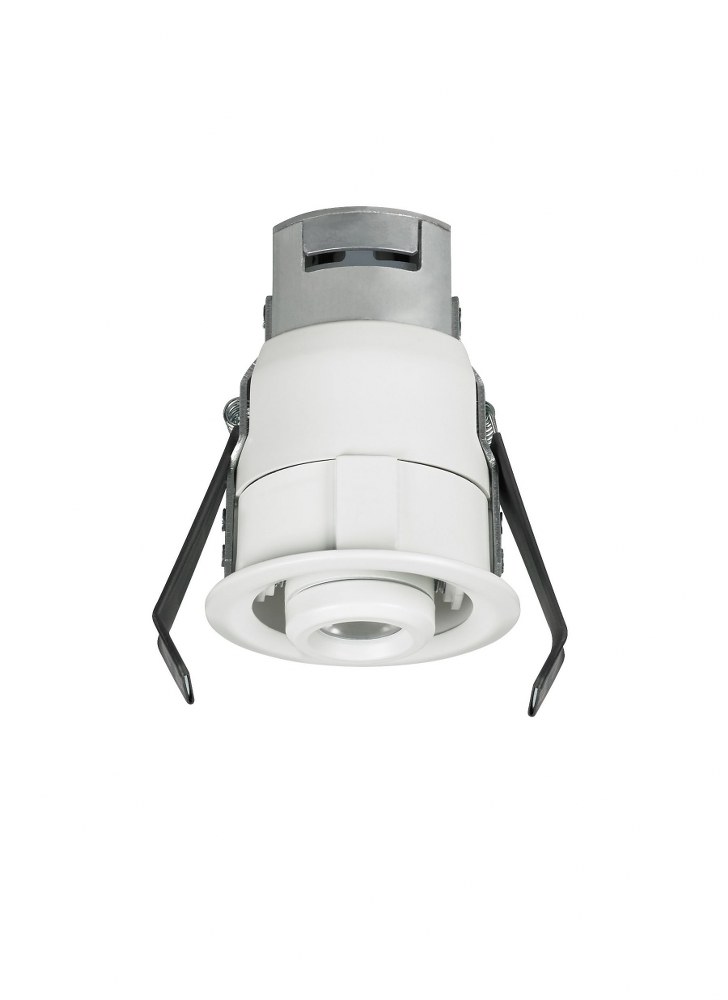 Sea Gull Lighting-95416S-15-Lucarne Niche - 12V 5.5W 1 2700K LED Gimbal Round Down Light in Transitional Style - 2.63 inches wide by 3.5 inches high White  Painted Antique Bronze Finish