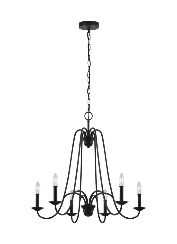 Sea Gull Lighting-F3205EN/6AF-Boughton - 26.63 Inch 21W 6 LED Chandelier   Boughton - 26.63 Inch 21W 6 LED Chandelier