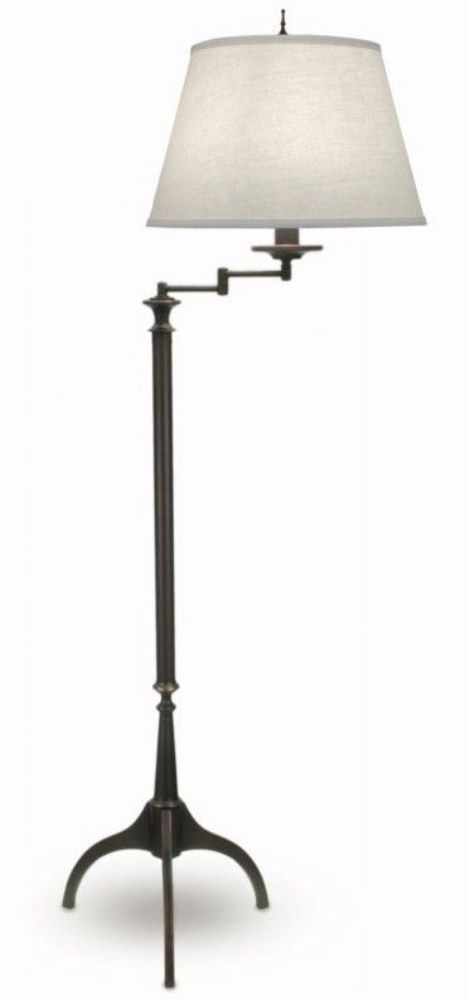 Stiffel-SWFL-A902-1282-OB-69 Inch One Light Swing Arm Floor Lamp   Oxidized Bronze Finish with Cream Aberdeen Shade