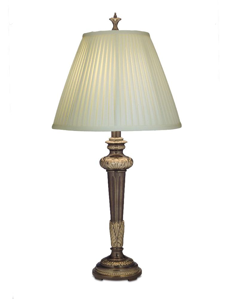 Stiffel-TL-A860-RB-One Light Table Lamp   Roman Bronze Finish with Ivory Shadow Shade