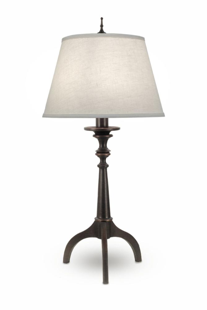 Stiffel-TL-A902-1282-OB-One Light Table Lamp   Oxidized Bronze Finish with Cream Aberdeen Shade