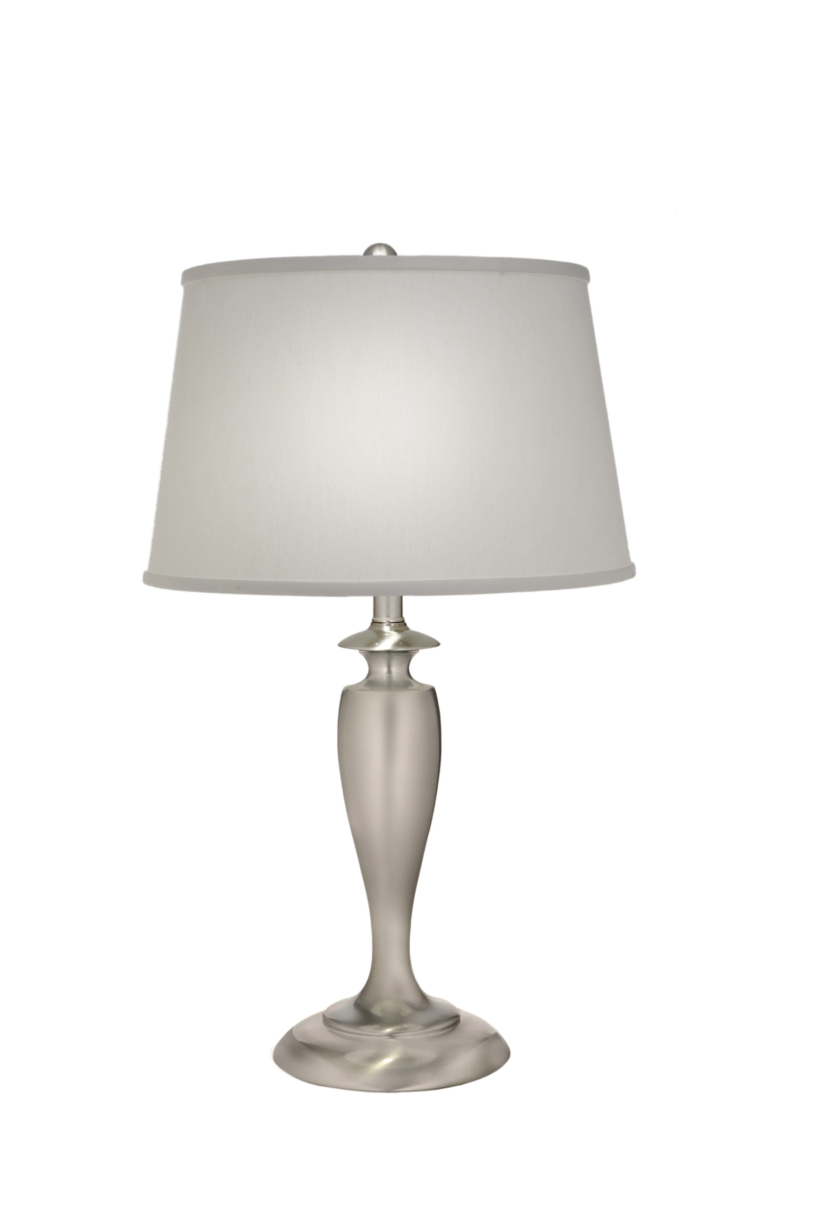 Stiffel-TL-A960-SN-One Light Table Lamp   Satin Nickel Finish with Pearl Supreme Satin Shade