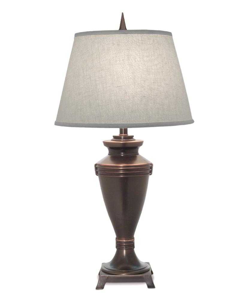 Stiffel-TL-K398-N7915-OB-One Light Table Lamp   Oxidized Bronze Finish with Cream Aberdeen Shade