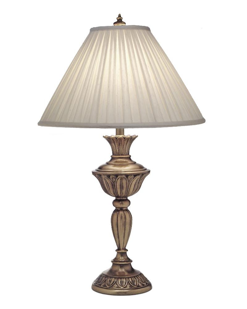 Stiffel-TL-N8525-AGB-One Light Table Lamp   Aged Brass Finish with Honey Beige Shade