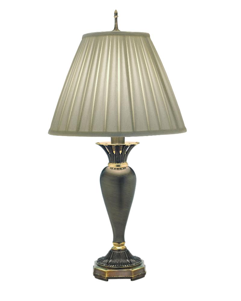 Stiffel-TL-N8705-RB-One Light Table Lamp   Roman Bronze Finish with Ivory Shadow Box Shade