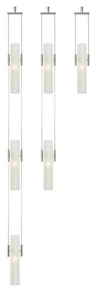 Stone Lighting-CH5071FRBZL2M-Top 1 - 10 Inch 2W 1 LED Monopint Chandelier Bronze Frost Satin Nickel Finish with Frost Glass