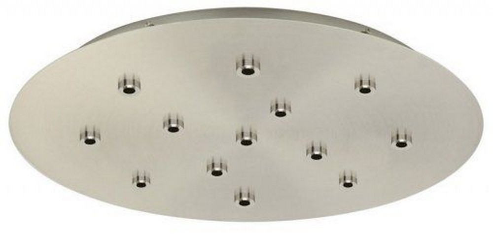 Stone Lighting-CPLVRN13PN-Accessory - 20 Inch 13 Port Line Voltage Round Canopy   Polished Nickel Finish